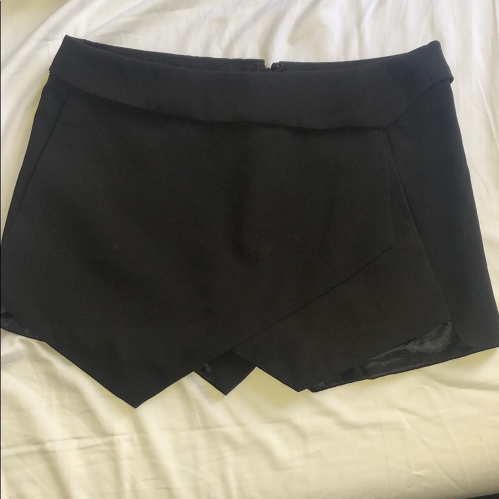 Forever 21 black S skort shorts mini skirt